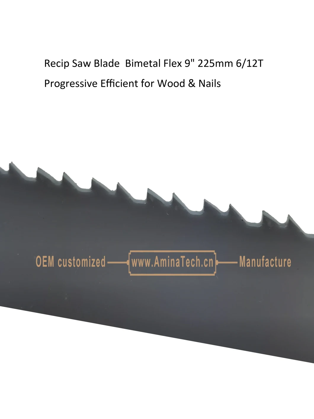 Recip Saw Blade Bimetal M42 8% cobalt Demolition for Cutting Wood & Nails Size:9