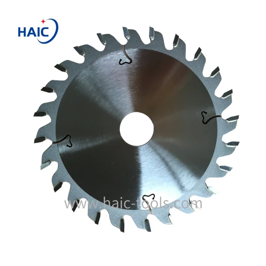 코팅된 목재 기반 패널용 125mm TCT/PKD 조정 가능한 스코어링 톱날